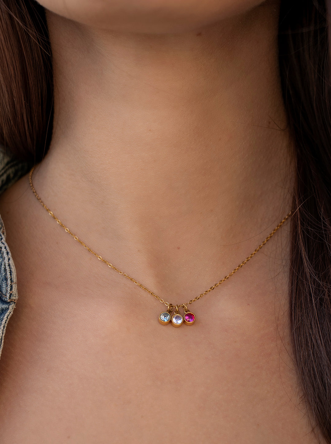 Personalized Birthstone Charm - Anhänger (wasserfest)