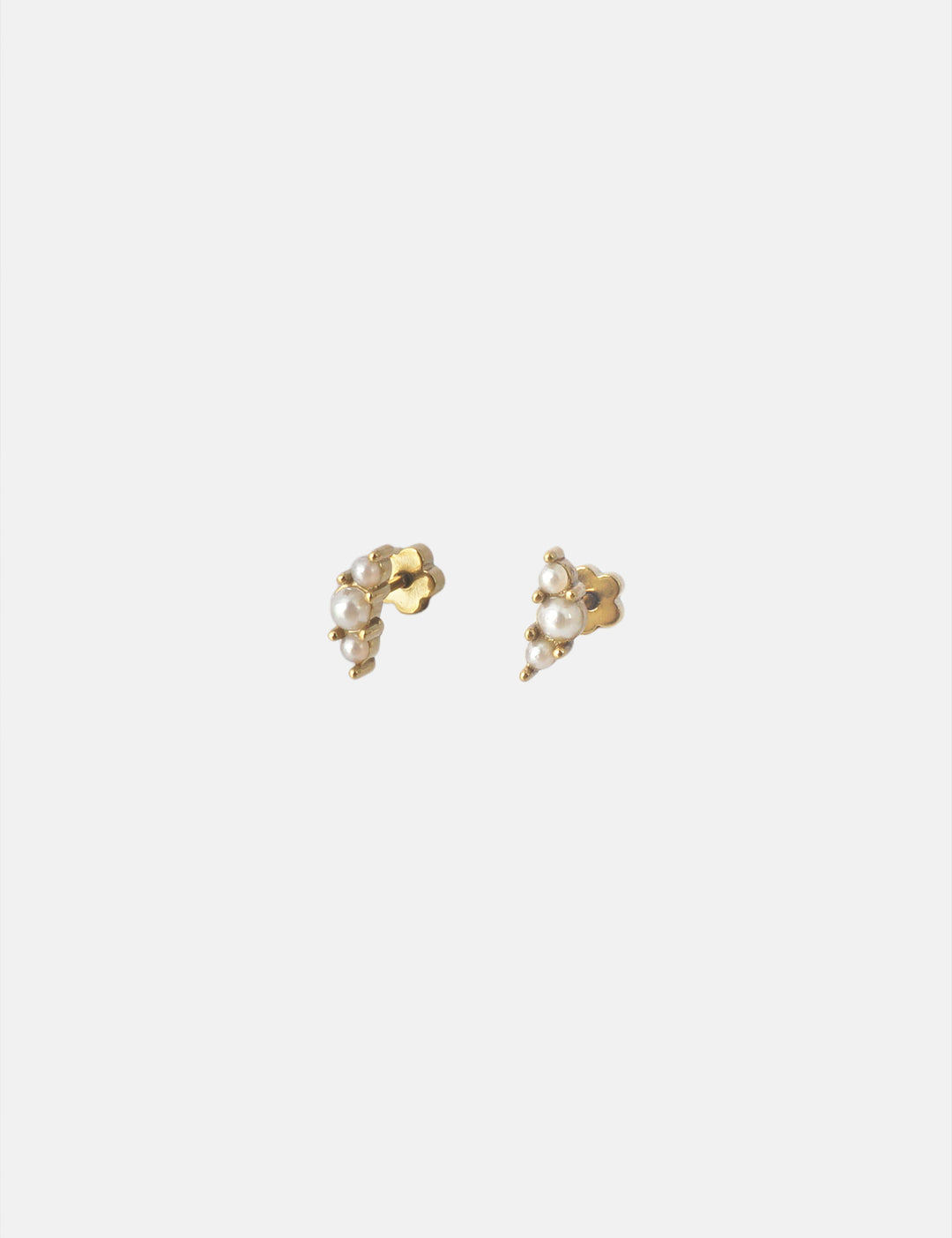 Three Pearls Stud - Ohrstecker (wasserfest)