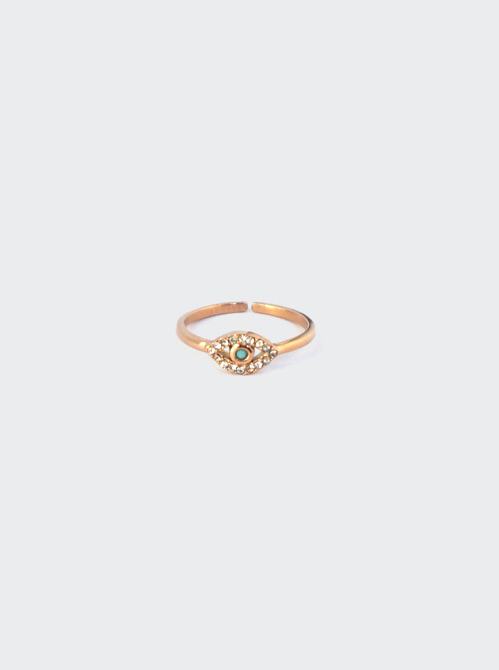 Fatima Eye Zircone Ring - Fingerring (wasserfest)