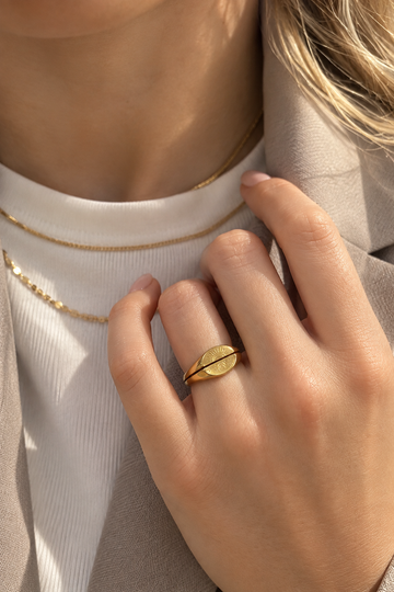 Moon Ring - Fingerring (wasserfest)