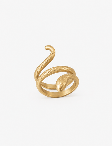 Snake Ring (matt) - Fingerring (wasserfest)