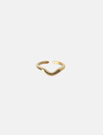 Bold Wave Ring - Fingerring (wasserfest)