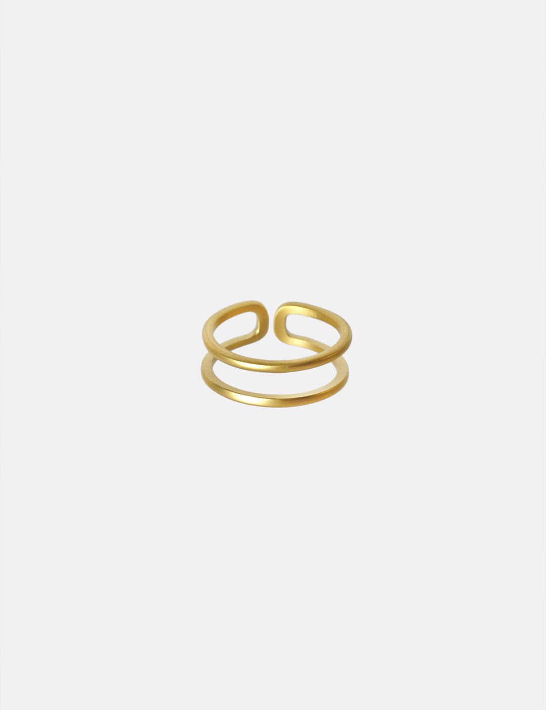 Double Row Ring (matt) - Fingerring (wasserfest)