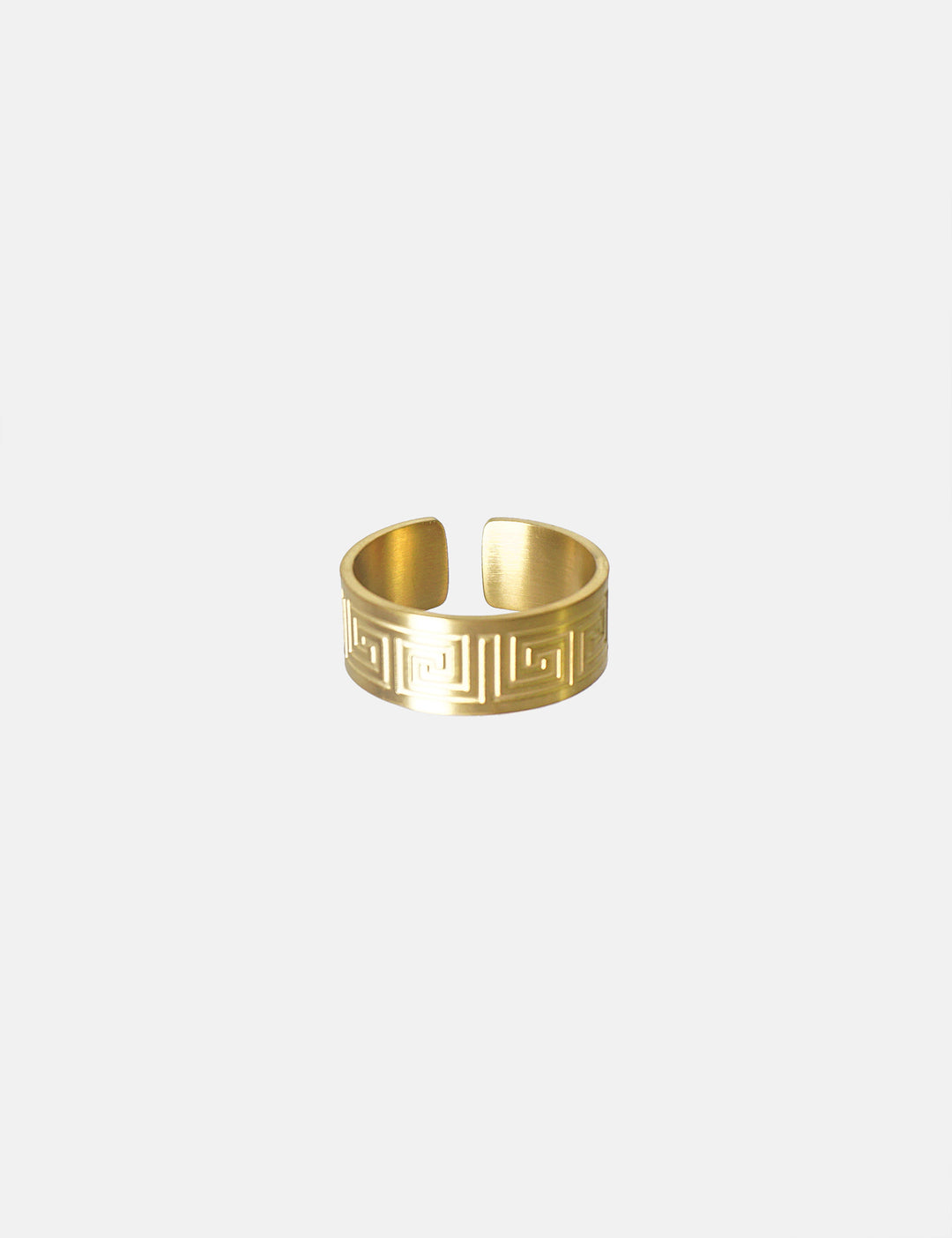 Mäander Ring - Fingerring Men (wasserfest)