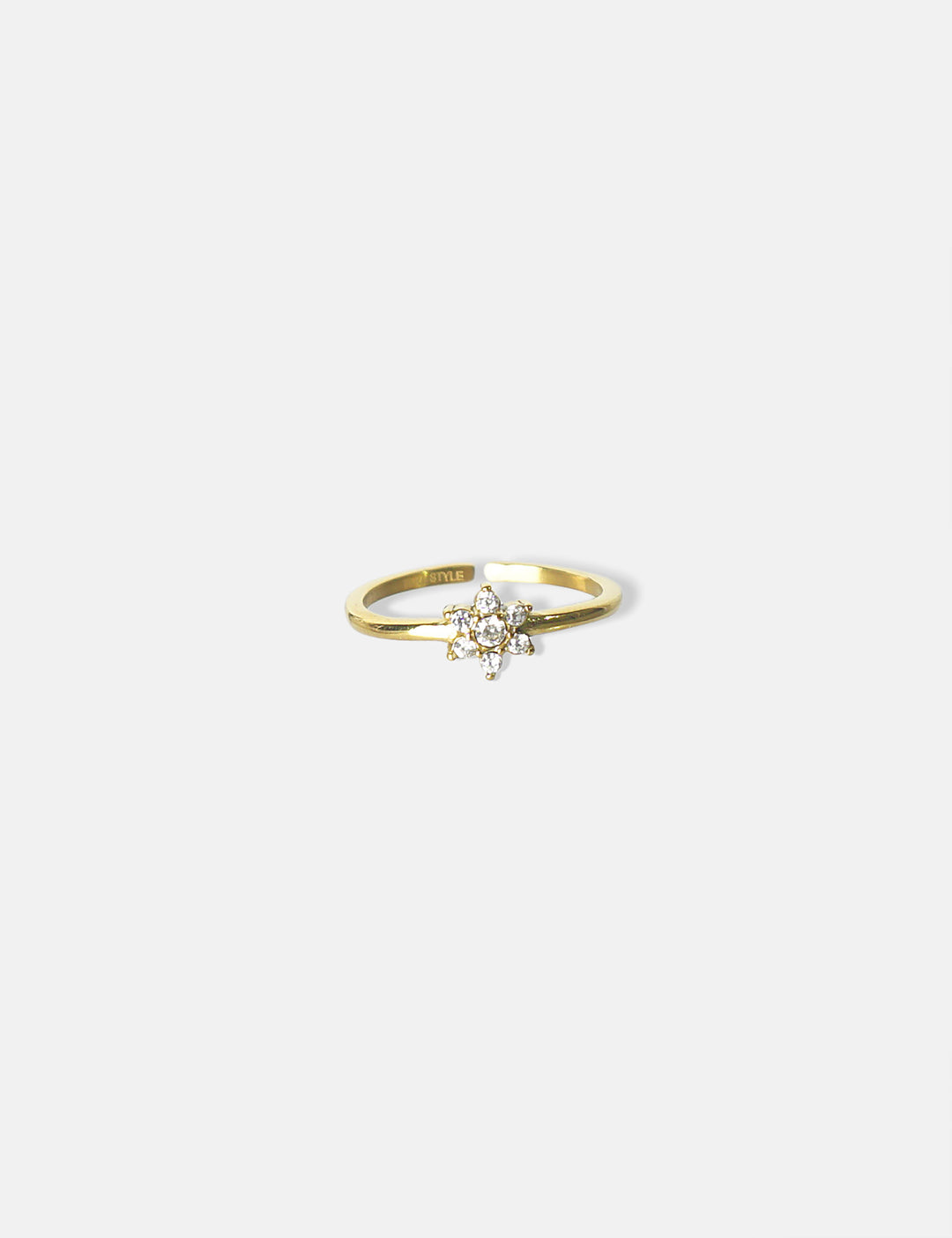 Shiny Flower Ring - Fingerring (wasserfest)