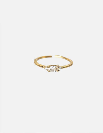 Vintage Zircone - Fingerring (wasserfest)