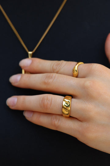 Baguette Ring - Fingerring (wasserfest)
