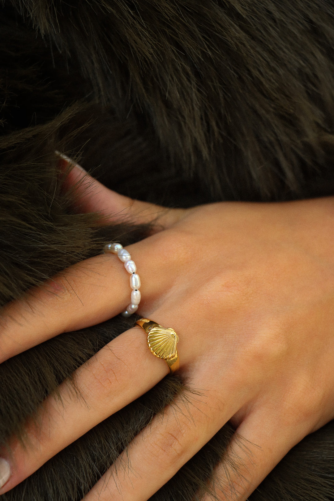 Sonia Simple Pearl Ring - Fingerring (wasserfest)