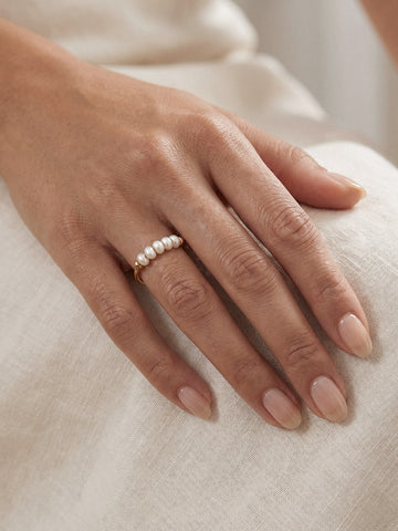 Fidget Pearl (Anti Stress Spinner) - Fingerring (wasserfest)
