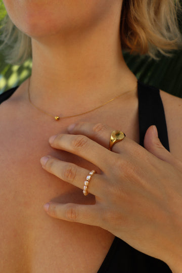 Sonia Pearl Rose Ring - Fingerring (wasserfest)