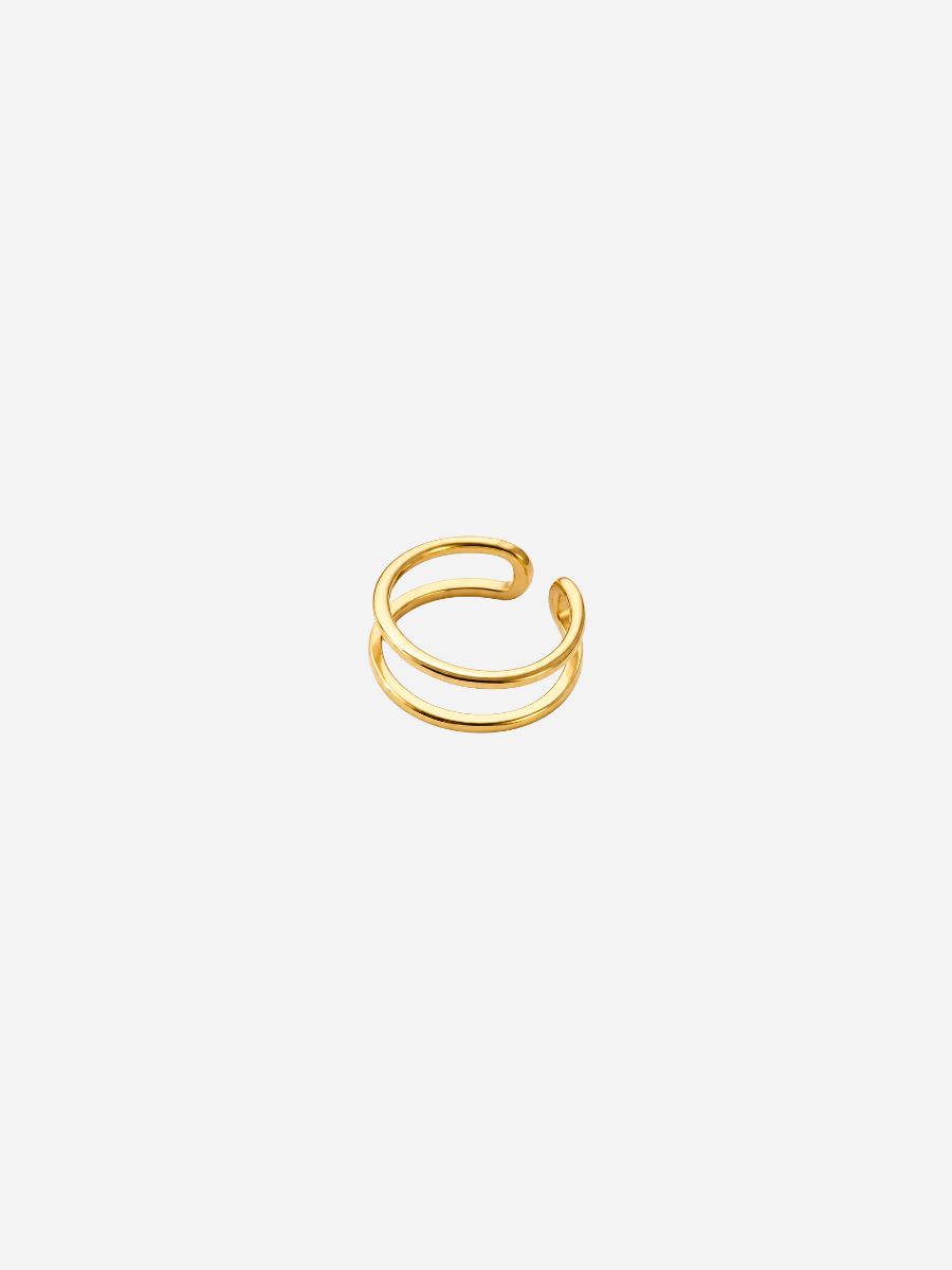 Double Row Ring - Fingerring Men (wasserfest)
