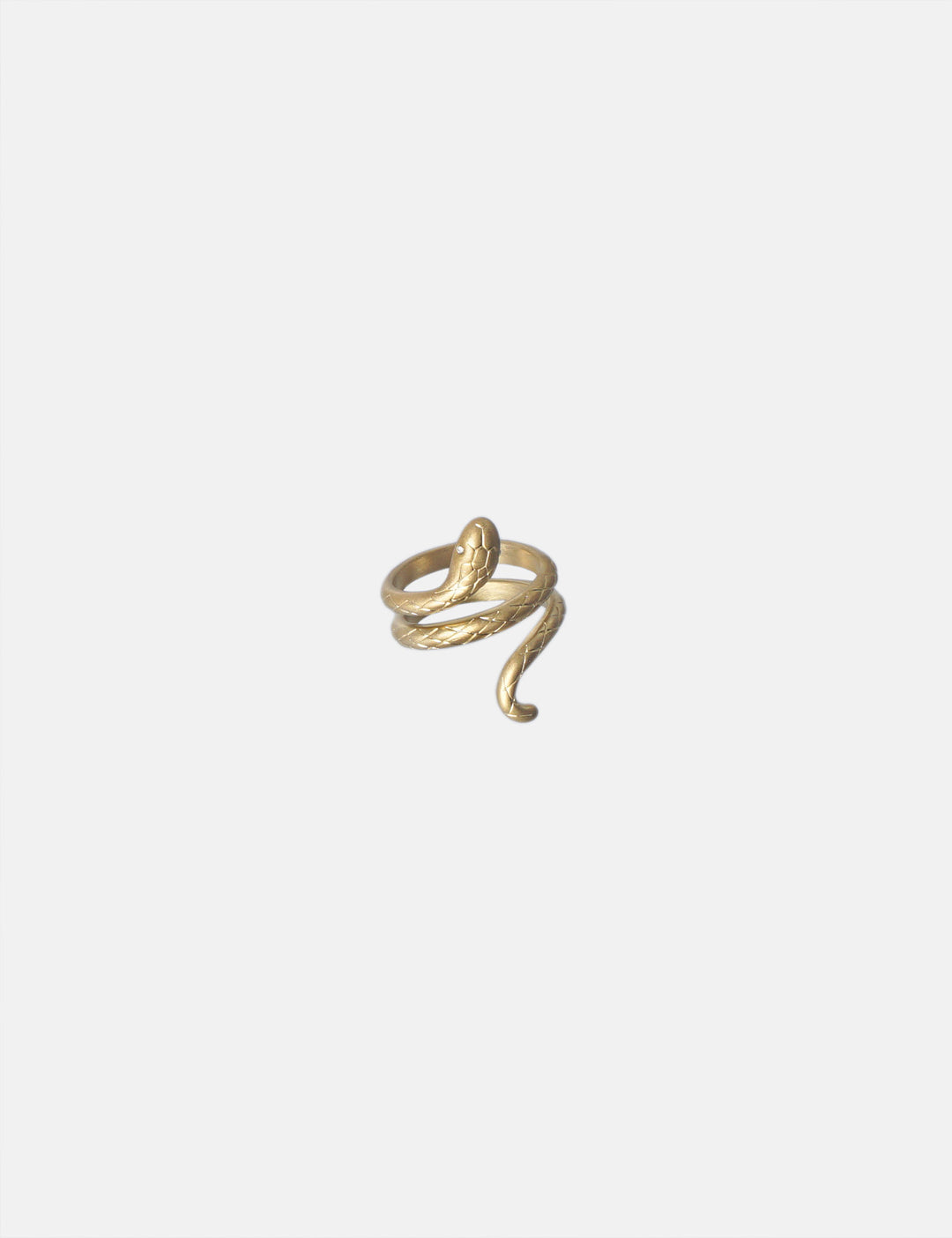 Snake Ring (matt) - Fingerring (wasserfest)