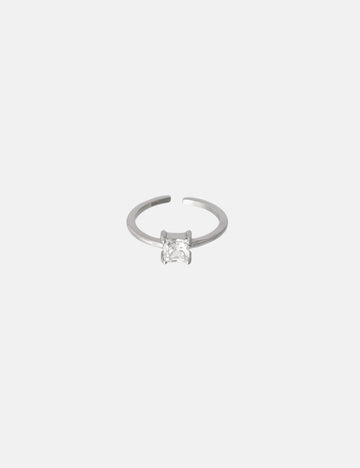 Square Crystal  Ring - Fingerring (wasserfest)