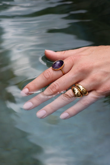 Double Bold Lu Ring Set (wasserfest)