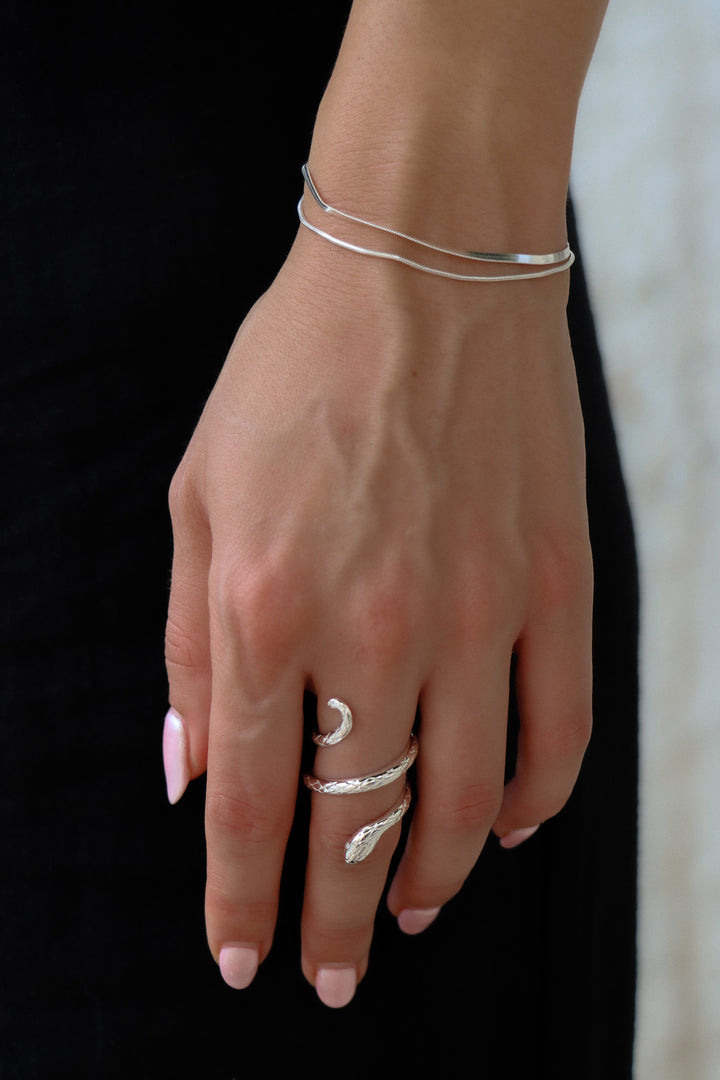 Rubia Double Chain Bracelet - Armband (wasserfest)