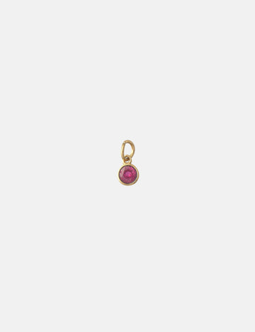 Personalized Edelstein Birthstone Charm - Anhänger (wasserfest)