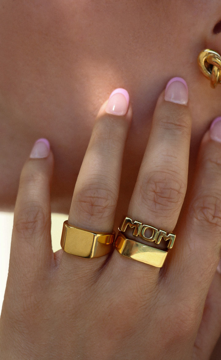 Mom Ring - Fingerring (wasserfest)