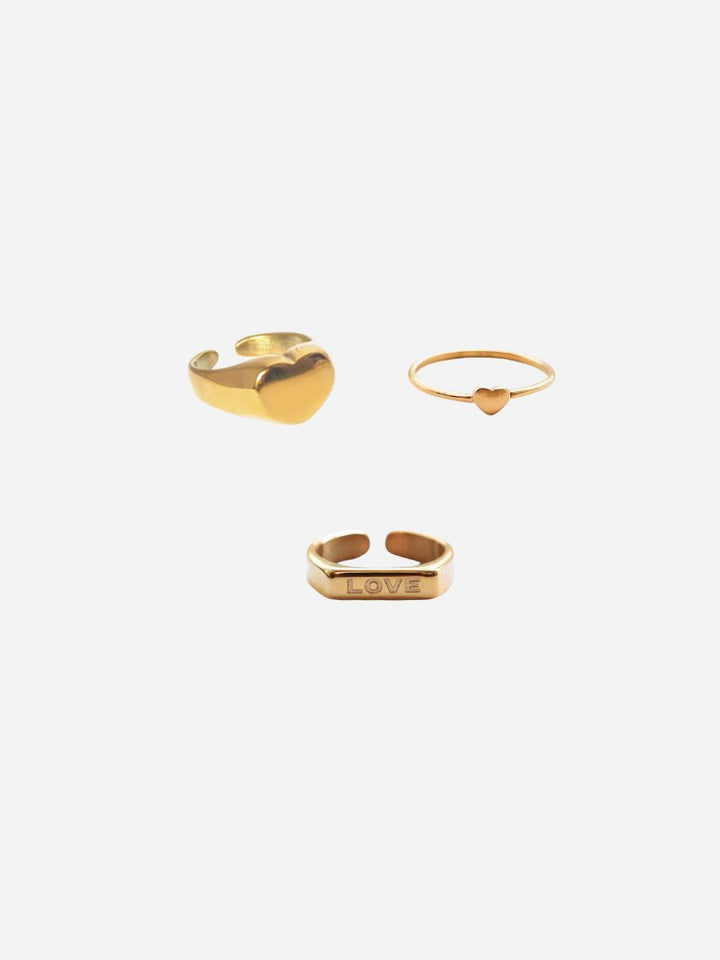 Triple Love Ring Set (wasserfest)