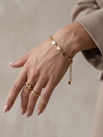 Full Hearts Bracelet - Friendship Set (wasserfest)