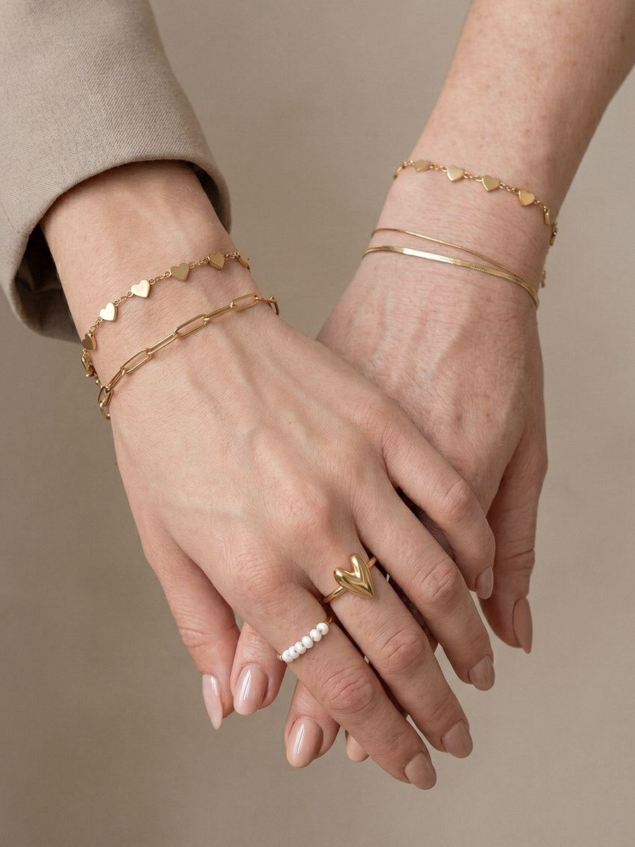 Full Hearts Bracelet - Friendship Set (wasserfest)
