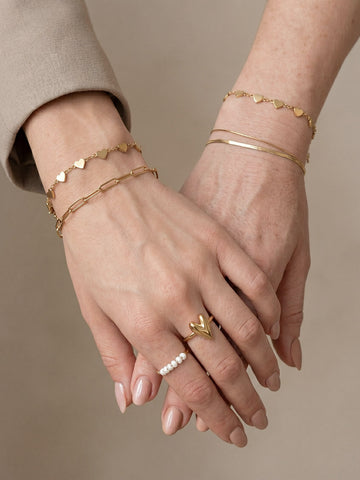Full Hearts Bracelet - Friendship Set (wasserfest)