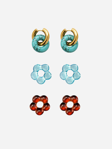 Everyday Amalfi Glow Hoops - 6er-Anhänger Set