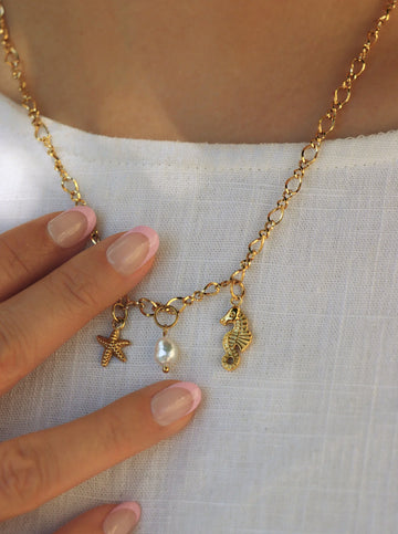 Personalized Pearl Charm - Anhänger (wasserfest)