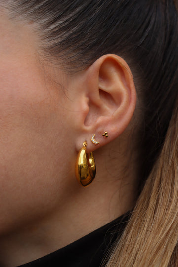 Lil Shiny Moon Stud - Ohrstecker (wasserfest)