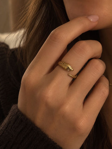 Shiny Snake Ring - Fingerring (wasserfest)