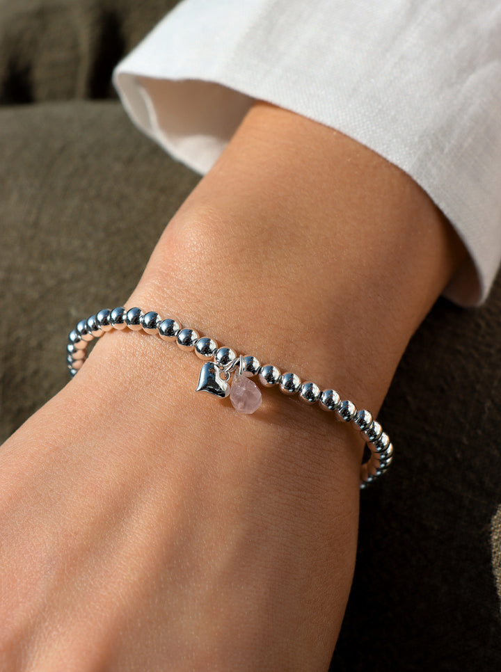 Personalized Sia bold heart stone Bracelet - Armband (wasserfest)