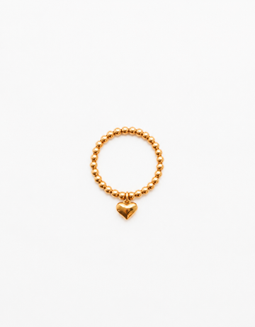 Sia Bold Heart Ring - Fingerring (wasserfest)