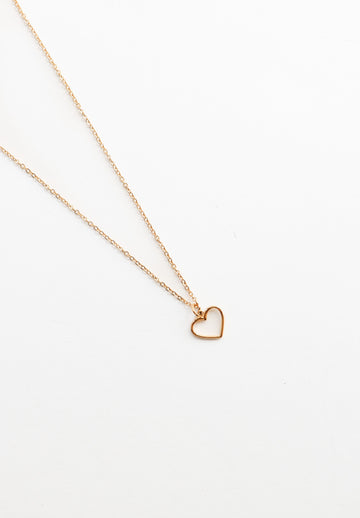 Simple Heart Necklace - Halskette (wasserfest)