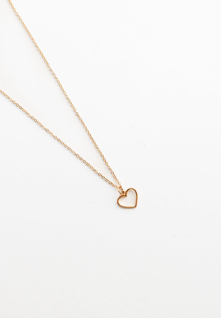 Simple Heart Necklace - Halskette (wasserfest)
