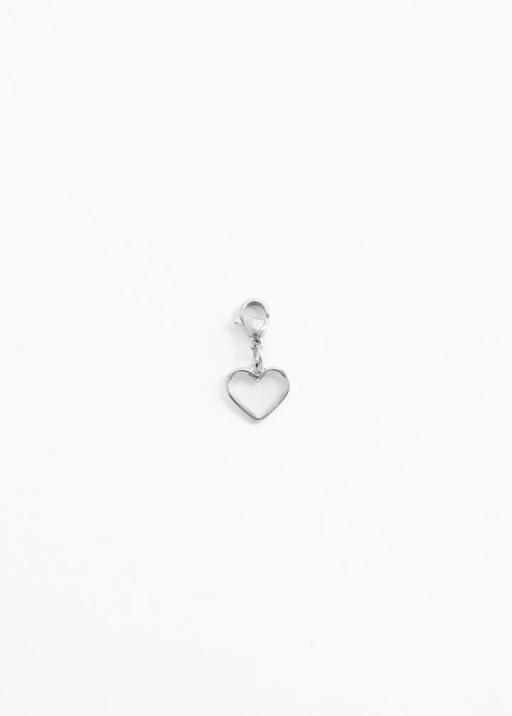 Personalized Simple Heart Charm - Anhänger (wasserfest)