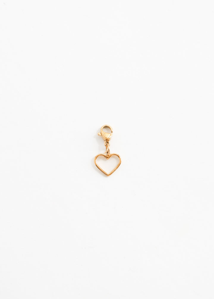 Personalized Simple Heart Charm - Anhänger (wasserfest)