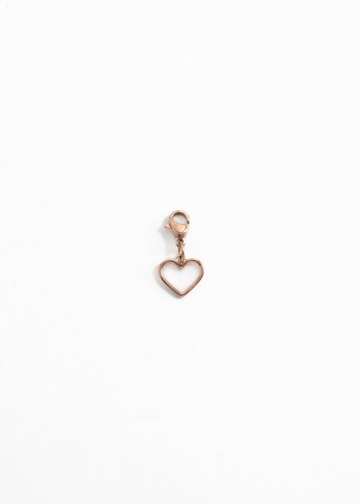 Personalized Simple Heart Charm - Anhänger (wasserfest)