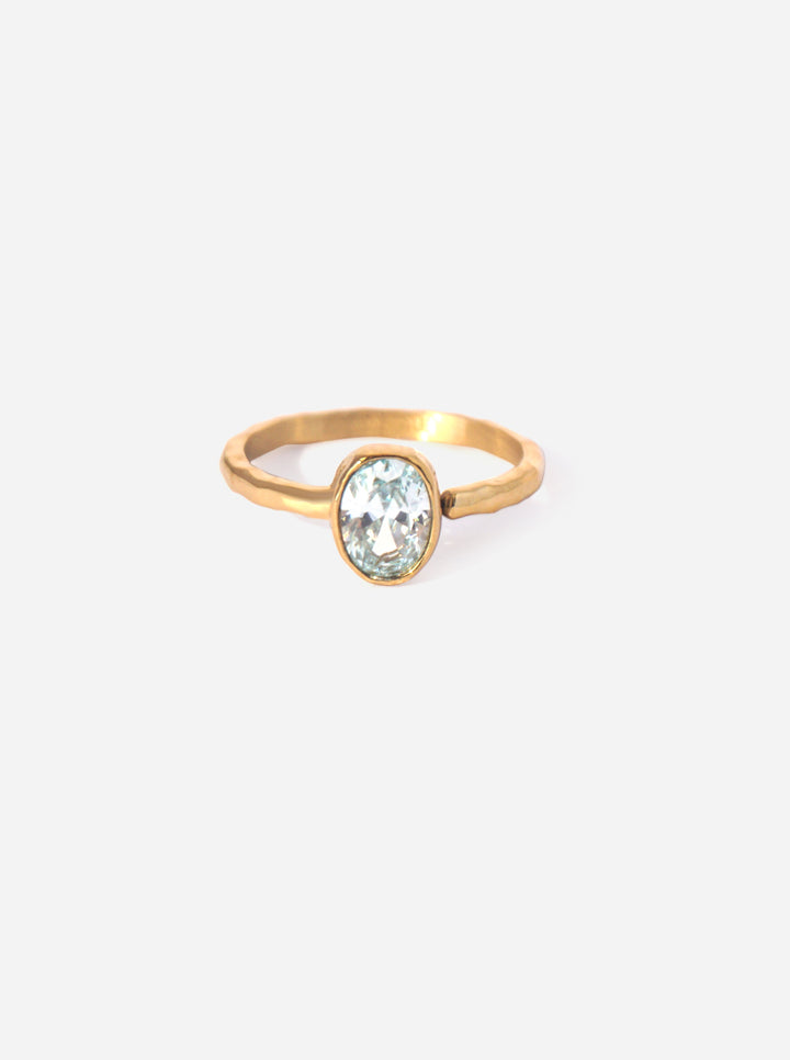 Single Zircone Ring - Fingerring (wasserfest)