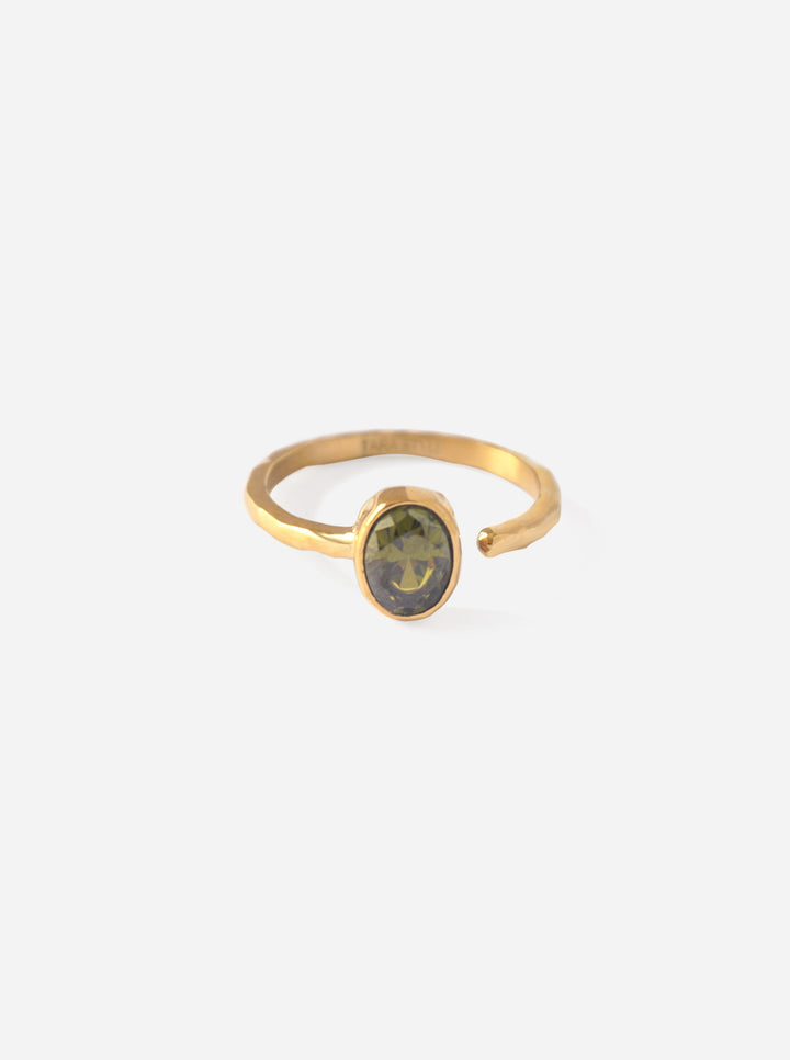Single Zircone Ring - Fingerring (wasserfest)