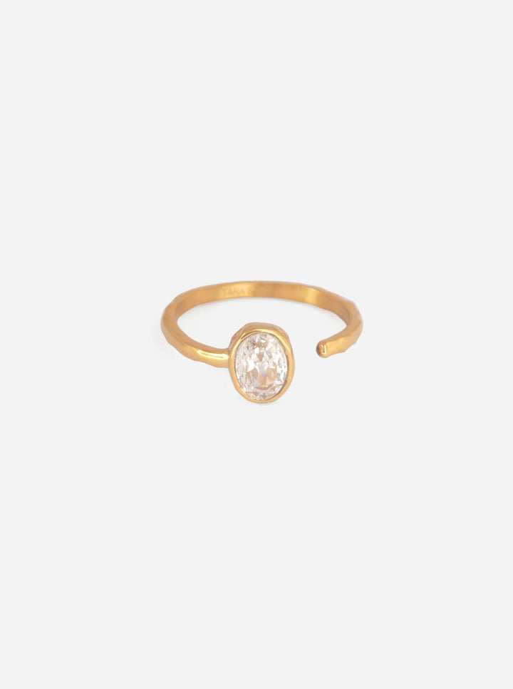 Single Zircone Ring - Fingerring (wasserfest)