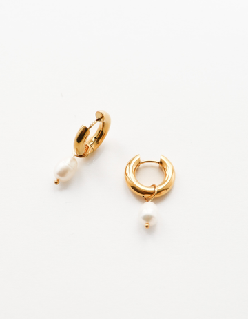 Coco One Pearl Hoops - Creolen (wasserfest)
