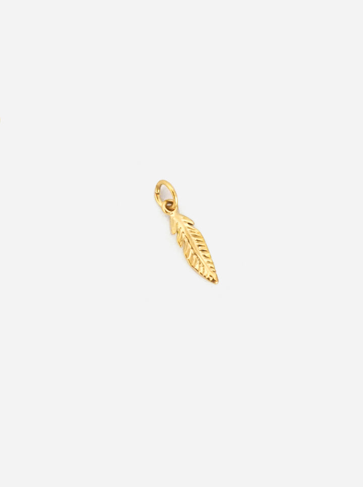 Personalized Feather Charm - Anhänger (wasserfest)