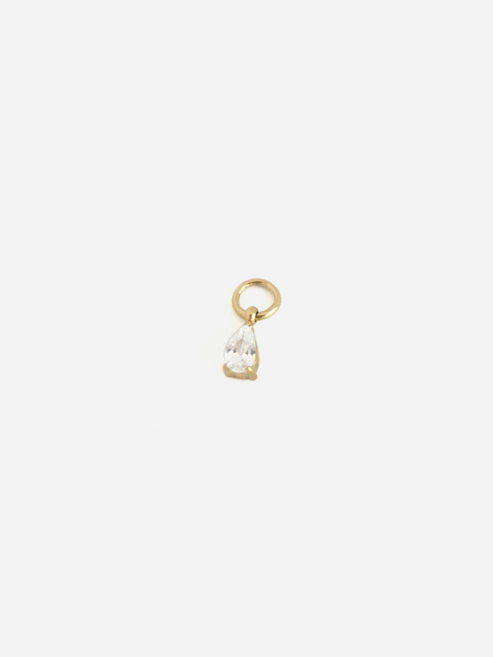 Personalized Zircone Drop Charm - Anhänger (wasserfest)