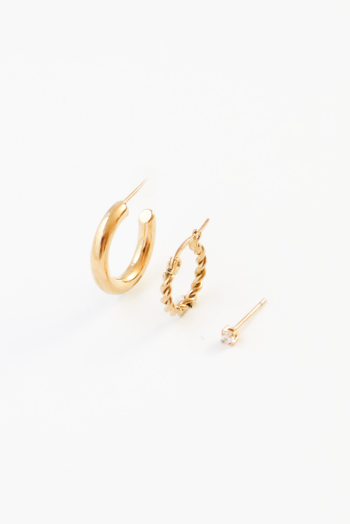 Sofia Mia Crystal - Earstacking Set (wasserfest)