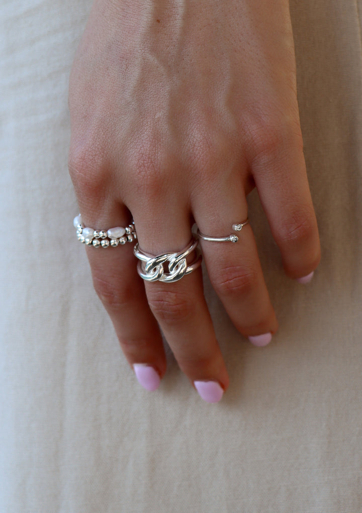 Endless Knot Ring - Fingerring (wasserfest)