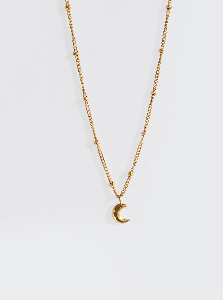 Small Moon Necklace - Halskette (wasserfest)