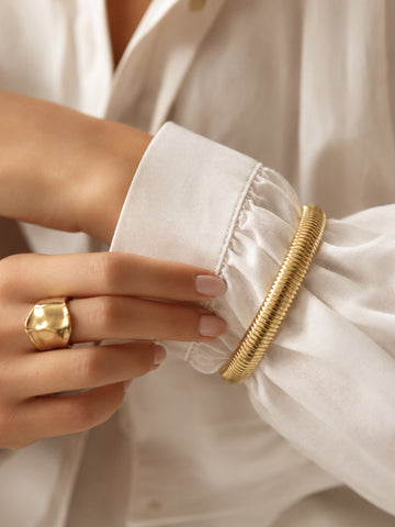 Tilda Bangle - Armreif (wasserfest)
