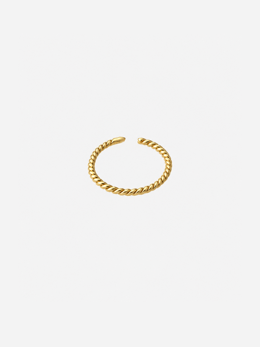 Twisted Ring - Fingerring (wasserfest)