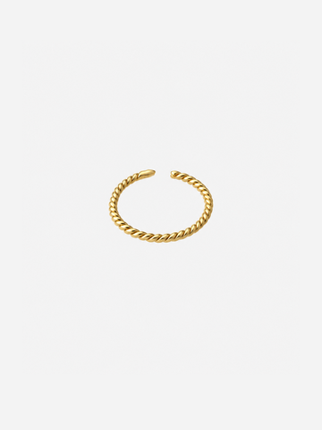 Twisted Ring - Fingerring (wasserfest)