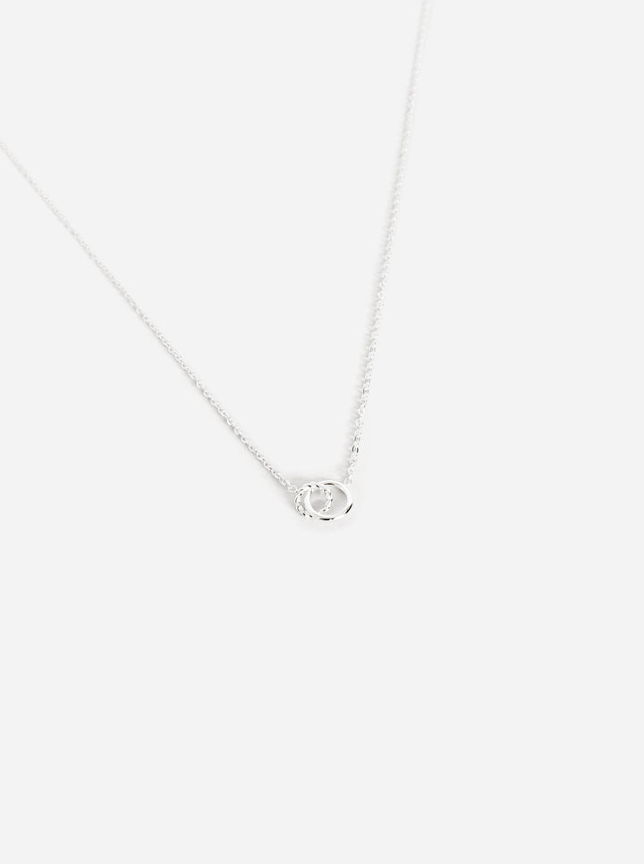 Two Circles Twisted Necklace - Halskette (wasserfest)
