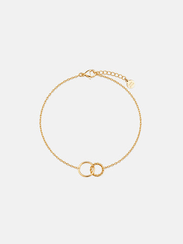 Two Circles Twisted Bracelet - Armkette (wasserfest)